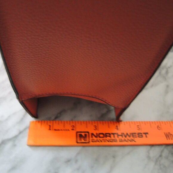 bebe Orange Tote Bag with Short Handles & Crossbody Strap 13" x 13" x 4" New? - Picture 13 of 16